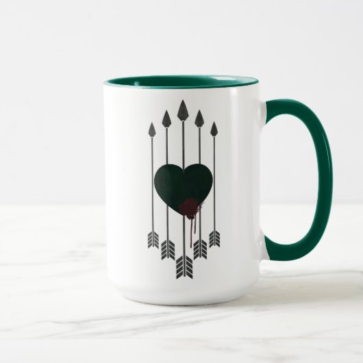 Mug Flèche | Flèches percutées dans le coeur (Droite)