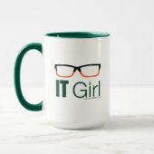 Mug Flèche | Graphique de lunettes pour filles IT (Gauche)