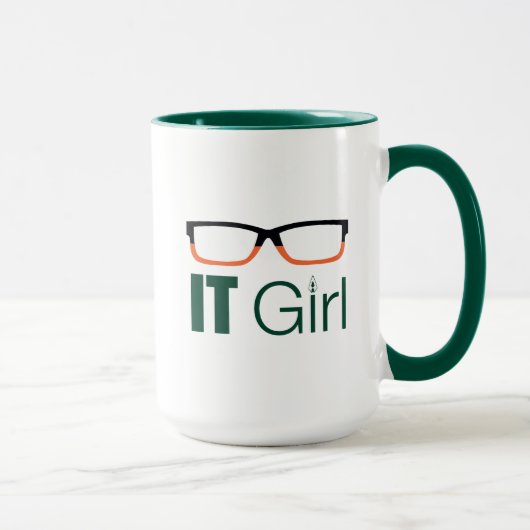 Mug Flèche | Graphique de lunettes pour filles IT (Droite)