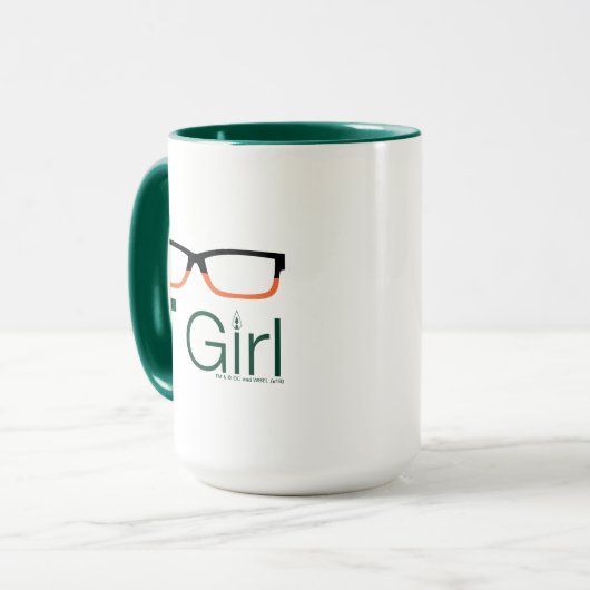 Mug Flèche | Graphique de lunettes pour filles IT (Devant gauche)