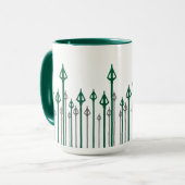 Mug Flèche | Graphique Flèches verticales (Devant gauche)