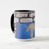 Mug Flèche jaune (Devant gauche)