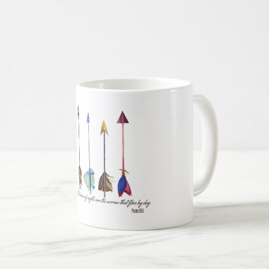 Mug Flèche Psaume 91 (Devant droit)