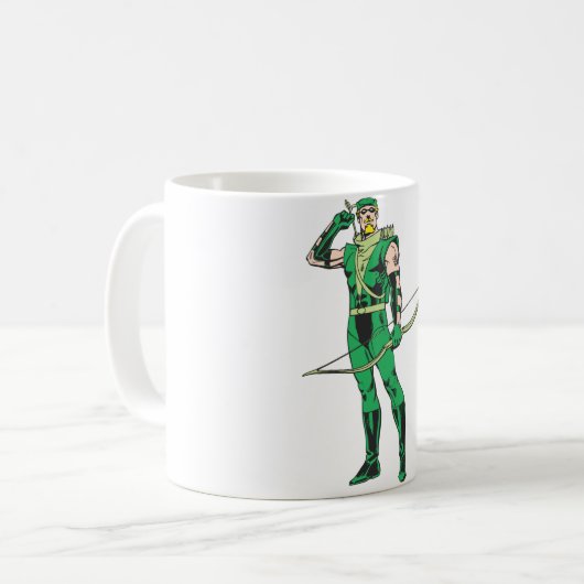 Mug Flèche verte avec cible (Devant gauche)
