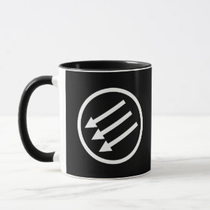 Mug Flèches blanches anti-fascisme