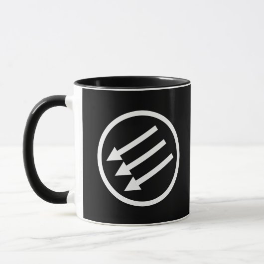 Mug Flèches blanches anti-fascisme (Gauche)