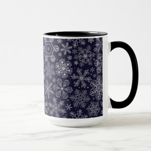 Mug Flèches blanches sur bleu (Droite)
