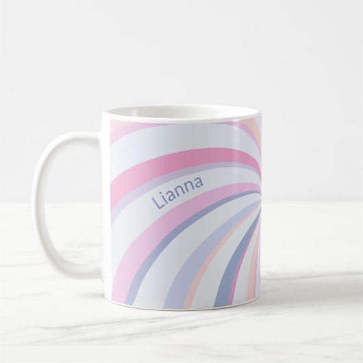 Mug Flèches bleu rose pêche (Gauche)