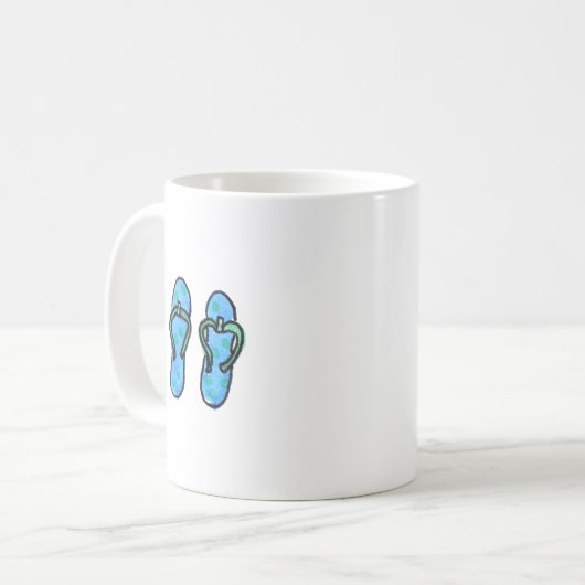 Mug Flèches bleues (Devant gauche)