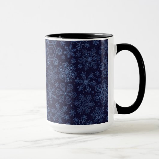 Mug Flèches bleues sur bleu (Droite)