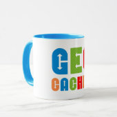 Mug Flèches de géocacher colorées (Devant gauche)