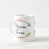 Mug Flèches de la tribu 'Dream Team' aquarelle (Devant gauche)