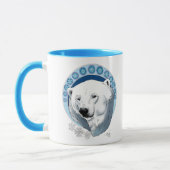 Mug Flèches de neige Ours Polaire Art Nouveau (Gauche)