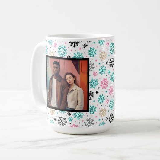 Mug Flèches de neige rétro (Devant gauche)