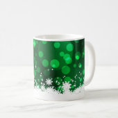 Mug Flèches de neige - Vert (Devant droit)