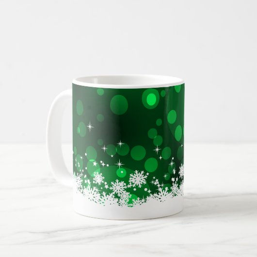 Mug Flèches de neige - Vert (Devant gauche)