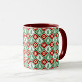 Mug Flèches de Noël et arbres de Noël (Devant droit)