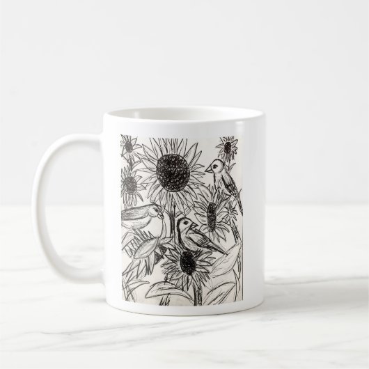 Mug Flèches et tournesols (Gauche)