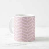 Mug Flèches franches opposées Chevron rose neutre (Devant gauche)