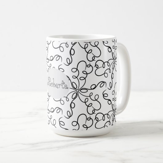 Mug Flèches noires et blanches (Devant droit)