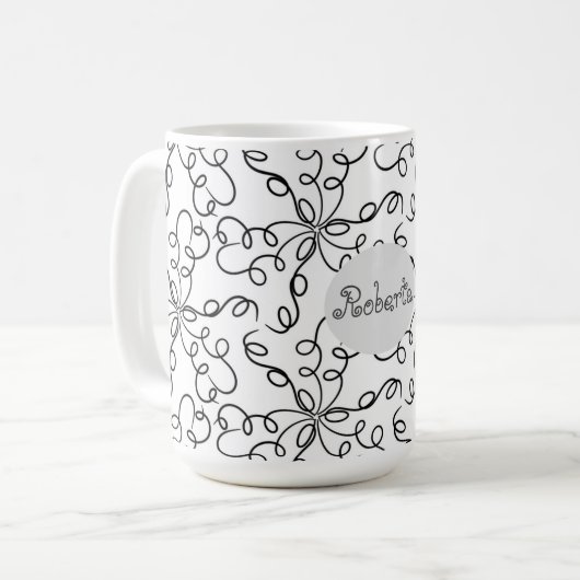 Mug Flèches noires et blanches (Devant gauche)