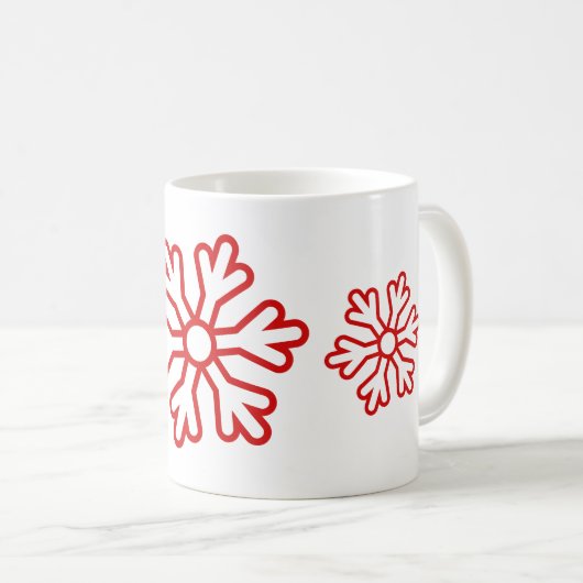 Mug Flèches rouges blanches (Devant droit)