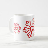 Mug Flèches rouges blanches (Devant gauche)