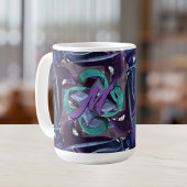 Mug Flèches violettes et bleues