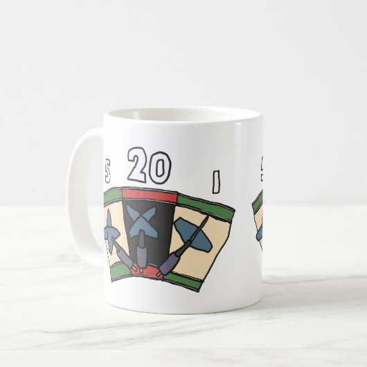 Mug fléchettes 180 (Devant gauche)