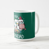 Mug Fleece Feliz Navidad Funny Cute Sheep Noël (Devant droit)