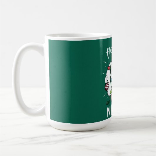 Mug Fleece Feliz Navidad Funny Cute Sheep Noël (Gauche)