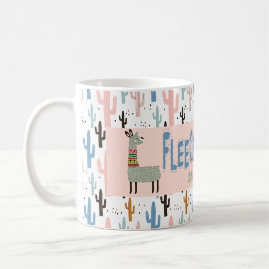 Mug Fleece Navidad Christmas Llamas (Gauche)