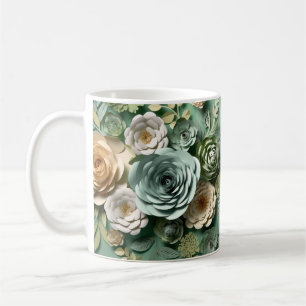 Mug Fleur 3 D Vert