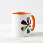 Mug Fleur à dégradé (Devant droit)