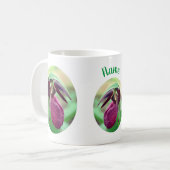 Mug Fleur à lèvres rose personnalisée (Devant gauche)