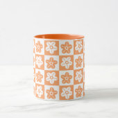 Mug Fleur à points orange blanc (Centre)