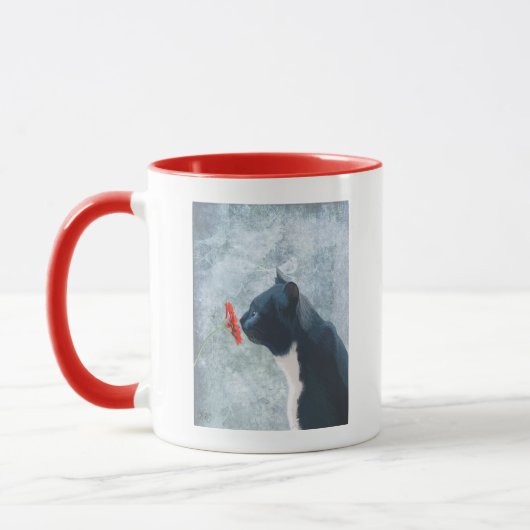 Mug Fleur à souder de chats noirs (Gauche)