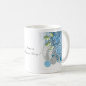 Mug Fleur abstrait personnalisée (Devant droit)