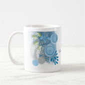 Mug Fleur abstrait personnalisée (Gauche)
