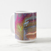 Mug Fleur Abstraite aux couleurs vives (Devant gauche)