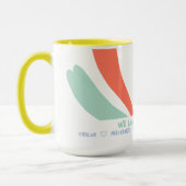 Mug Fleur Abstraite et texte personnalisé (Gauche)