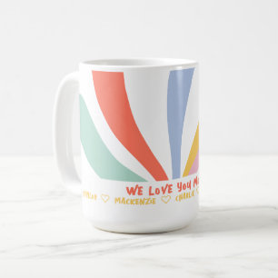 Mug Fleur Abstraite et texte personnalisé