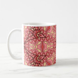 Mug Fleur Abstraite Ethnique, Mandalas Sans Seamless.