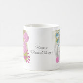 Mug Fleur abstraite personnalisée (Centre)