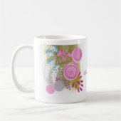 Mug Fleur abstraite personnalisée (Gauche)