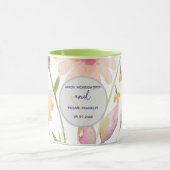 Mug fleur aquarelle modifiable (Centre)