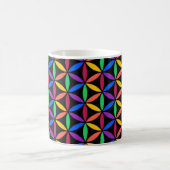 Mug Fleur arc-en-ciel du Motif de vie (Centre)