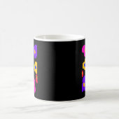 Mug Fleur arc-en-ciel Fierté Amour Ajouter Nom Texte L (Centre)