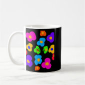 Mug Fleur arc-en-ciel Fierté Amour Ajouter Nom Texte L (Gauche)