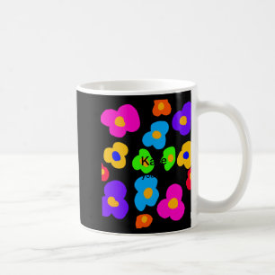Mug Fleur arc-en-ciel Fierté Amour Ajouter Nom Texte L